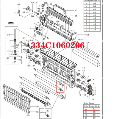 334C1060206 Фудзи 550/570 роликов Китай части minilab сделало новый поставщик