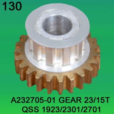 A232705-01 ШЕСТЕРНЯ TEETH-23/15 ДЛЯ minilab NORITSU qss1923,2301,2701 поставщик