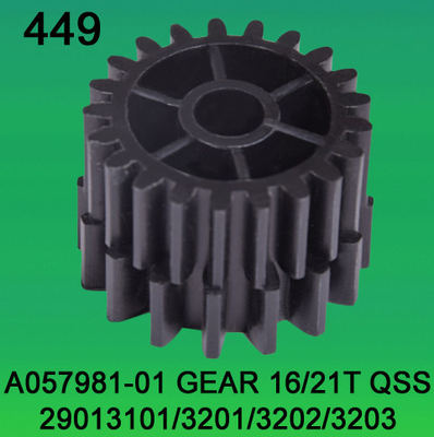 A057981-01 ШЕСТЕРНЯ TEETH-16/21 ДЛЯ minilab NORITSU qss2901,3101,3201,3202,3203 поставщик