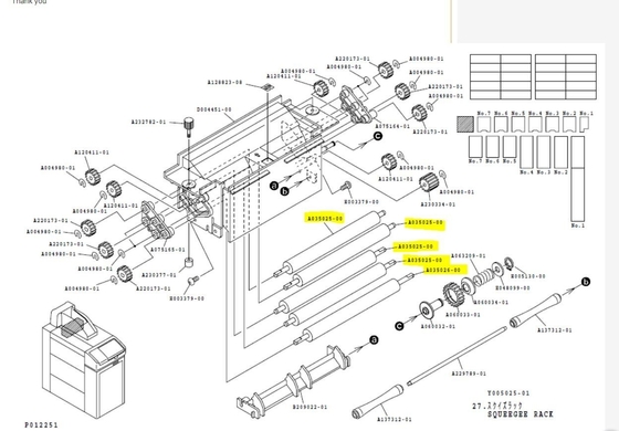 Ролик A035026 A035026 00 скребка запасной части процессора фильма Noritsu V30 V50 Minilab поставщик