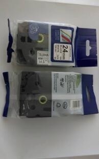 Брат ярлыка TZe-251 PUTY 24mm черным по белому TZ251 TZe251 TZe 251 связывает совместимое тесьмой для машинки P-касания поставщик